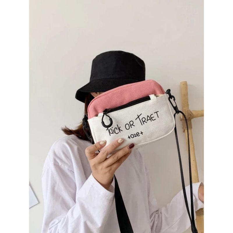 Tas Selempang Trick Pria Wanita Gaya Lucu Kekinian Mibimalis Slingbag 3