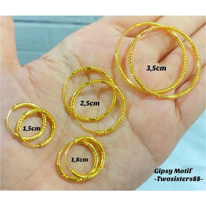 Anting Gipsy motif anting anak wanita xuping