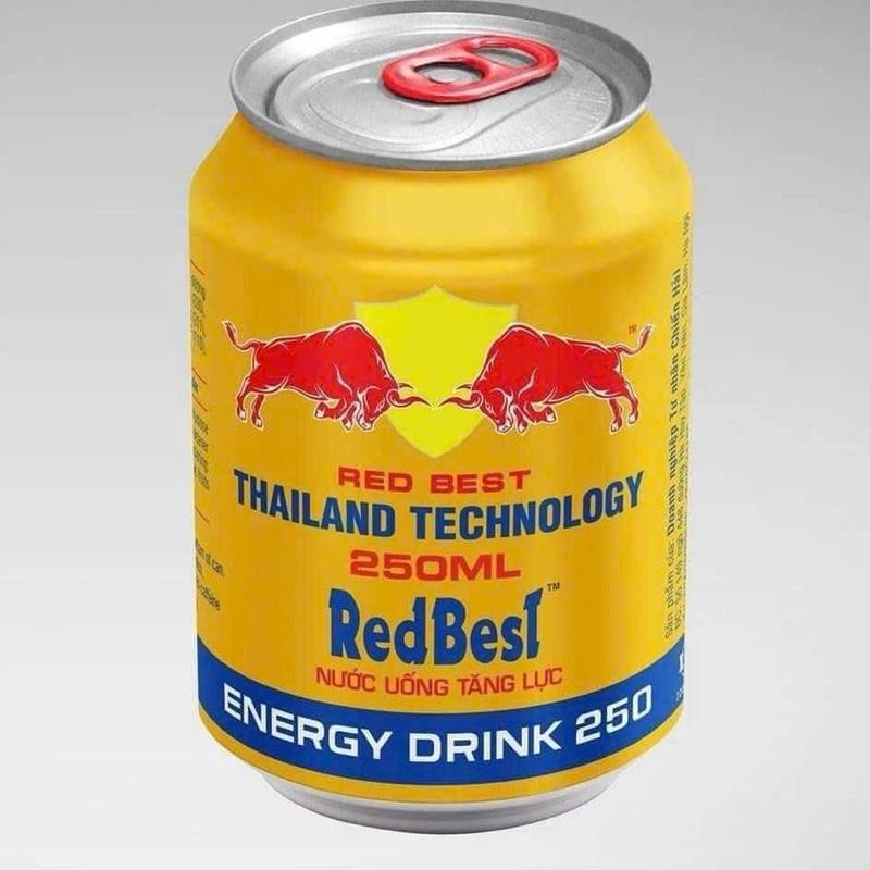   REDBEST THÙNG 24 LON NƯỚC TĂNG LỰC REDBEST VỊ NGỌT NHẸ THƠM NGON SX TẠI VIỆT NAM  REDBEST Không Phải REDBULL ĐỌC KỸ GIÚP SHOP  