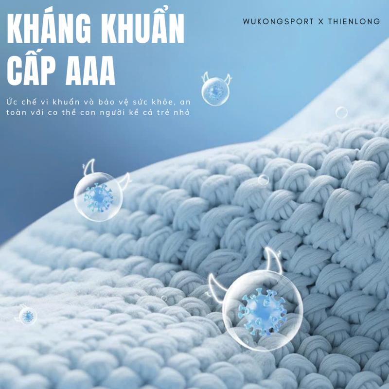Tất cổ cao thể thao nam chất liệu Cotton dày dặn, thấm hút tốt, thoáng khí khi sử dụng 2
