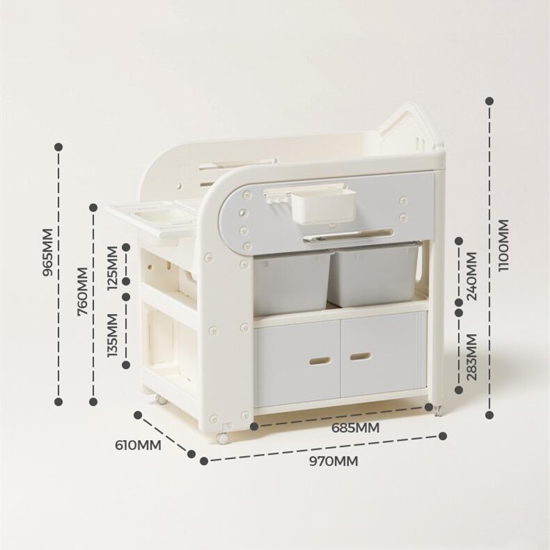 Product Introduction of Movable baby Diaper Changing Table Portable Bath Daycare Center Household Standing Baby Changing Table Baby Changing Table 42