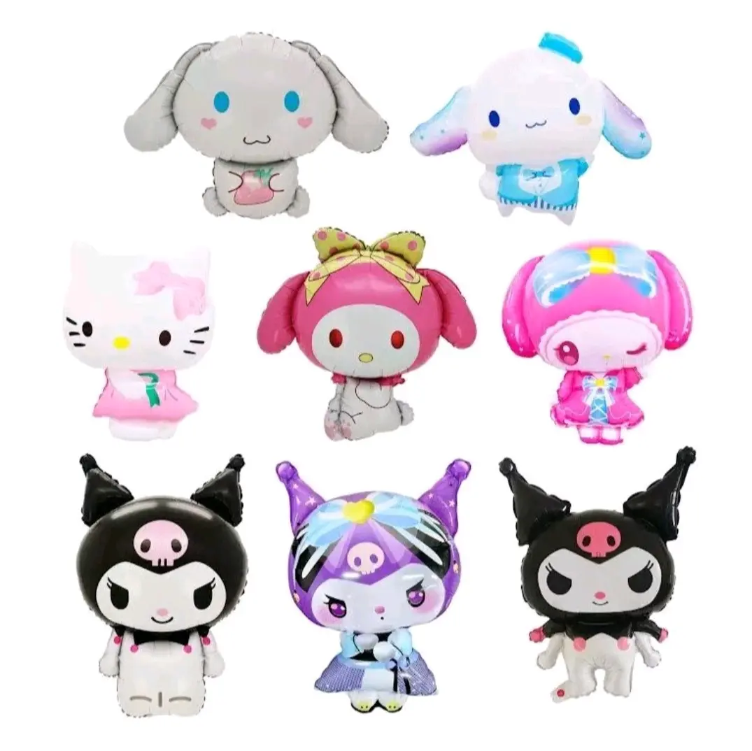 Balon Foil Jumbo Ulang Tahun Karakter Kartun Sanrio Lucu Melody Kuromi Cinnamorol