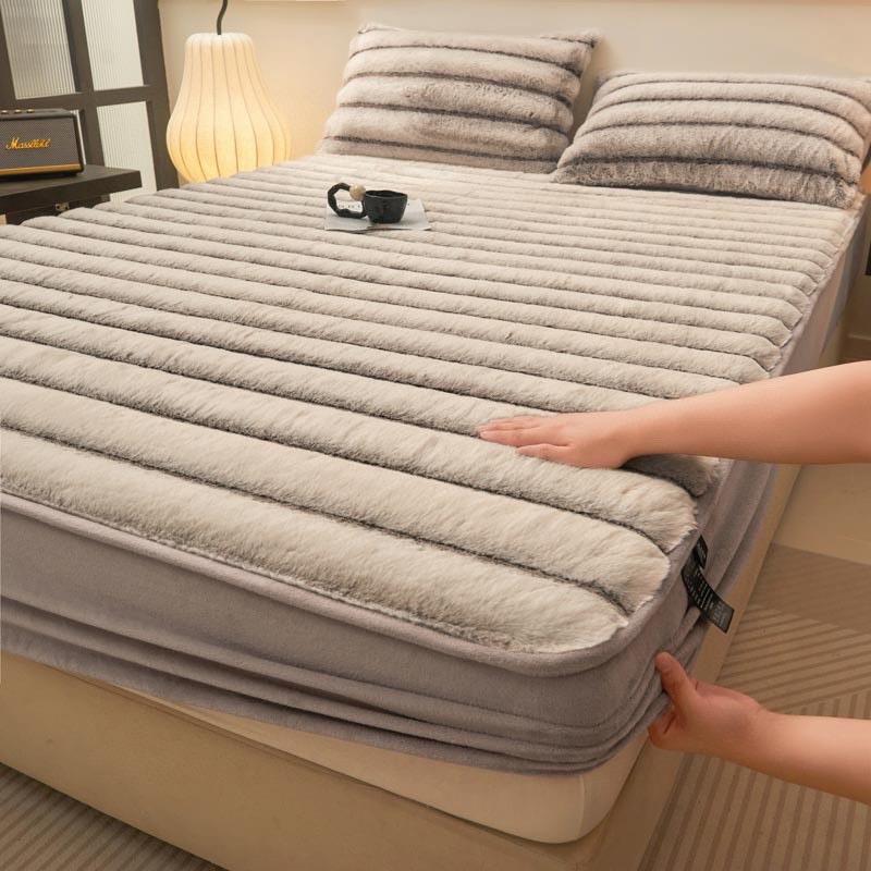 Ga gối nỉ lông hồ ly 3 món mềm mại ấm áp giữ nhiệt nhiều màu 3 size M6, M8, 2M Rubi decor 4