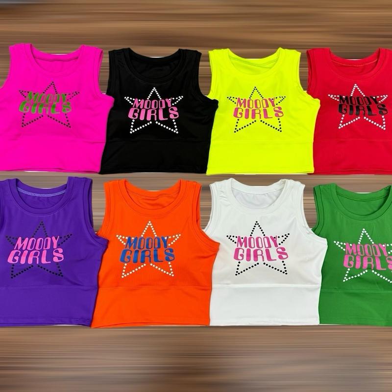 ÁO CROPTOP MOODY GIRLS (KÈM ĐỆM) Đồ Tập Zumba, Gym, Yoga, Aerobic, Thể thao nữ, Shuffle Dance 3