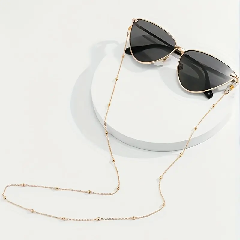 1pc Bohemian Style Metal Beaded Eyeglass Chain - Anti-Slip Holder for Women, Durable Zinc Alloy, Perfect Daily Wear & Decorative Accessories, Everyday Accessory|Bohemian Accessory|Durable Alloy jewelry 7