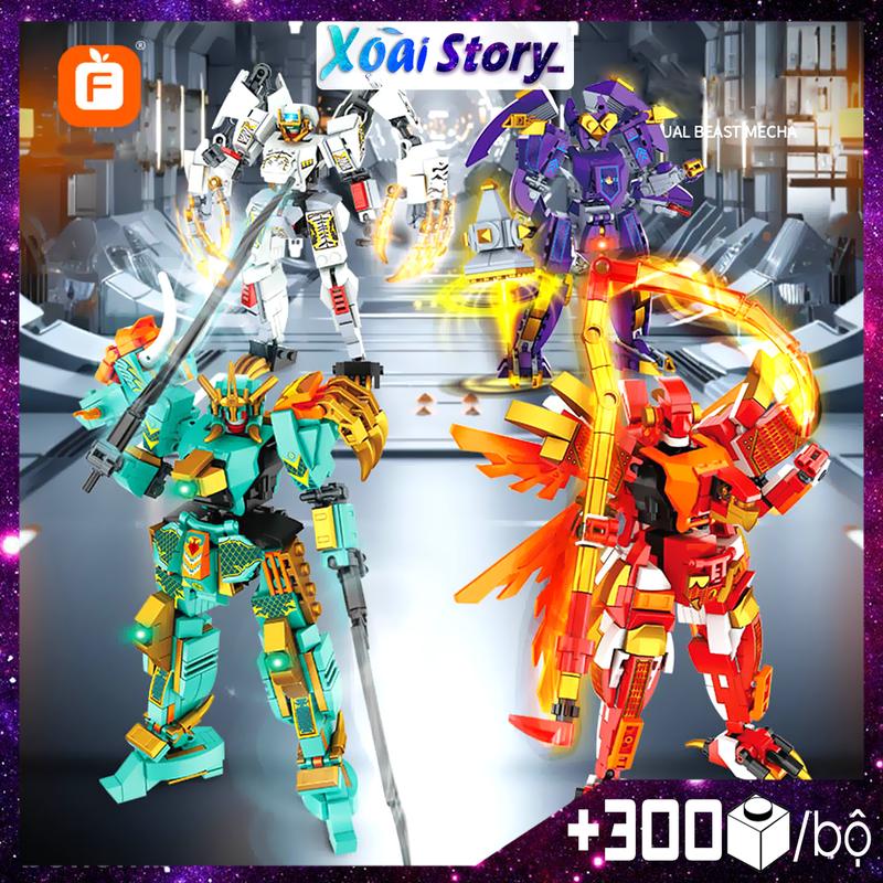 Đồ chơi lắp ráp, mô hình robot Ultra Beast FC1525-FC1528 +300 chi tiết/bộ Bộ Lắp Ráp Xếp Hình Tháo Lắp Toy
