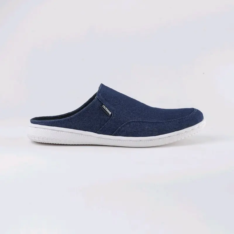Sepatu Sandal Bustong Casual Shoes Pria Sendal Selop - Bahan Jeans Berkualitas, Sol TPR Anti-Slip, Empuk dan Fashionable 1