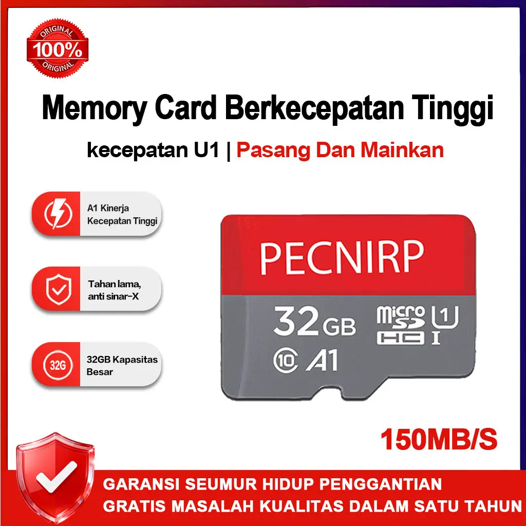 Kartu memori 32/64/128/256GB 80 MB/s ultra micro SD kecepatan tinggi ...