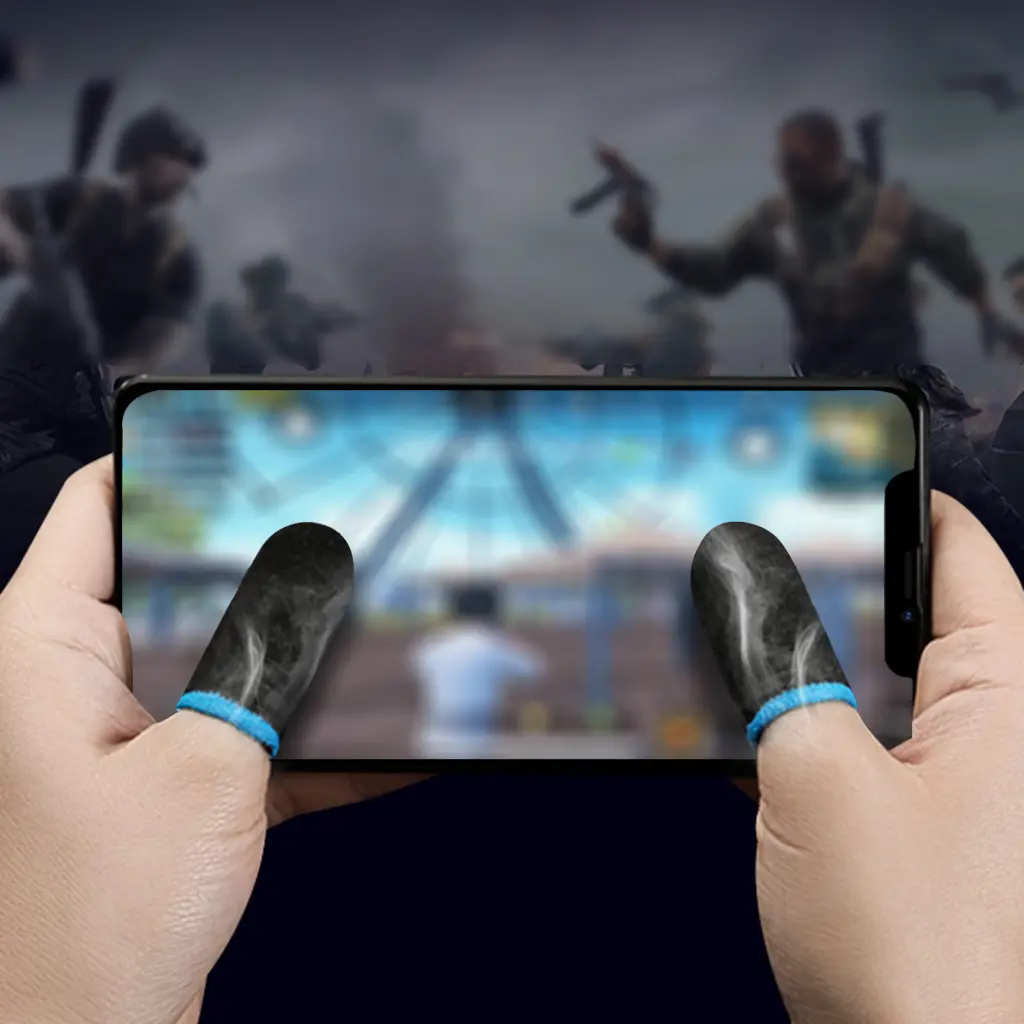 [Ready stock]- Finger Sleeve Dense Fabric Unisex Finger Sleeve Anti-skid High Sensitivity Gaming Thumb Sleeves for Phones Lightweight