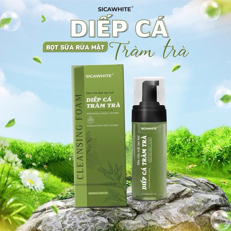 H69 Sữa Rửa Mặt Tạo Bọt Diếp Cá Tràm Trà 120ml - Hỗ Trợ Làm Sạch Bụi Bẩn Dầu Nhờn Hỗ Trợ Cải Thiện Mụn Sáng Da Dành Cho Cả Nam Và Nữ - Dành cho da nhiều dầu