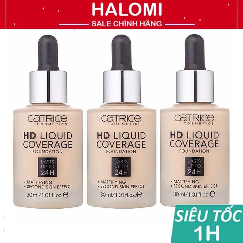 Kem nền Catrice HD Liquid Coverage Last Upto 24h 30ml Halomi