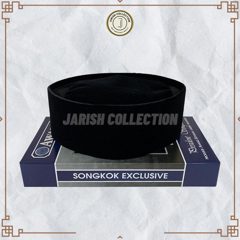 Peci Hitam AWANG AC & Full AC Tinggi 7 8 9 10 11 Cm Songkok Sholat Bludru Ukuran Anak Laki Pria Dewasa Santri Pesantren Kopiah Solat Premium Pendek Beludru Polos Kopyah Shalat Jumbo Kopeah Nasional Ori Murah Original Songko Item Kopia Sufi Sonkok Madura 0
