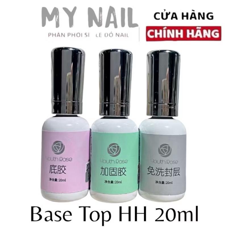 Base Top Hoa hồng mẫu mới 20ml Độ bóng cao Bền Sơn Gel