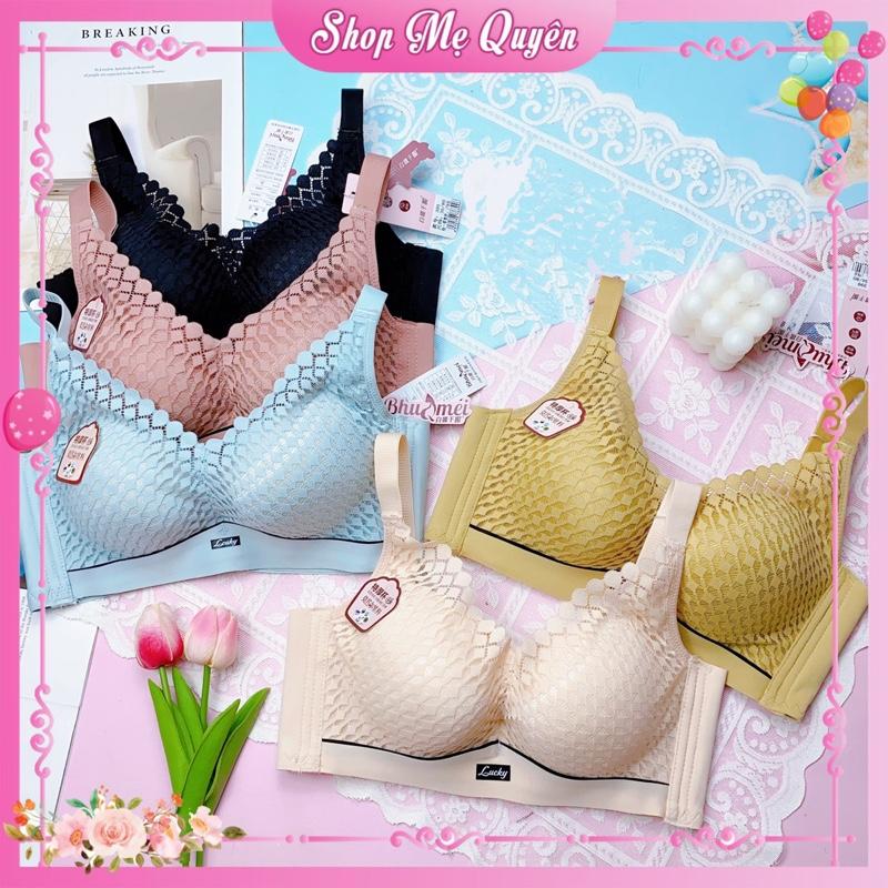 399- Áo Lót Ren Mút Siêu Dày 6cm cho Nữ Ren Mềm Mịn Bản To Định Hình V1 Chất Liệu Mềm Mát Thoáng Khí Voan Đen Women Bra 