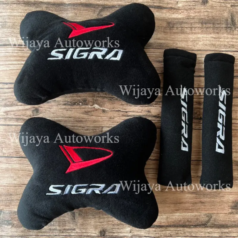Bantal Mobil Sigra Bantal Leher Jok Mobil Cover Seatbelt Sigra
