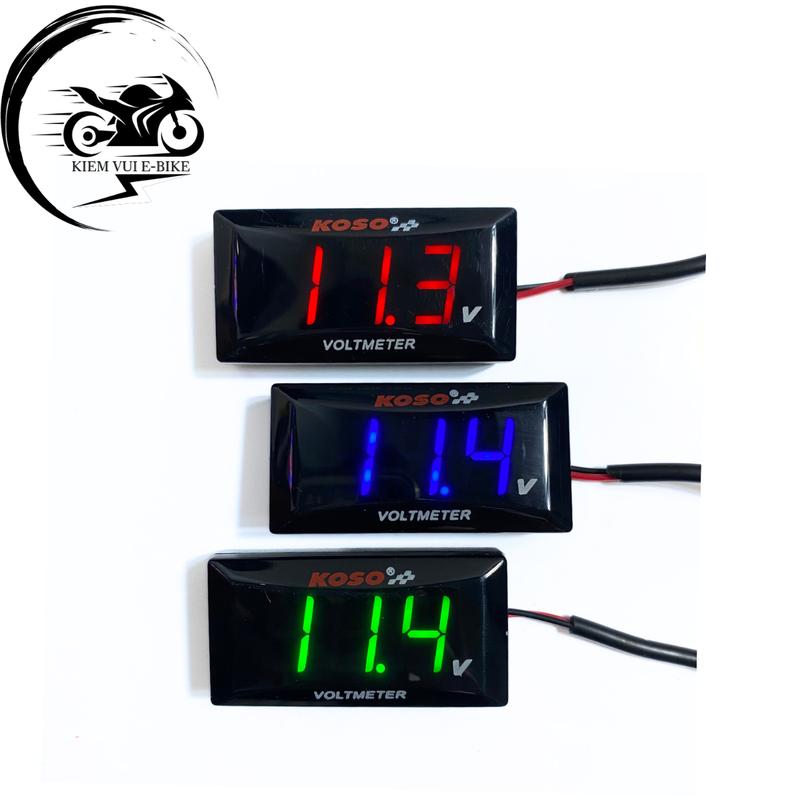 Đồng hồ báo vol koso 10v-150v xe điện xe máy điện xe máy các loại Phụ Kiện Phụ Tùng - Đèn Pha