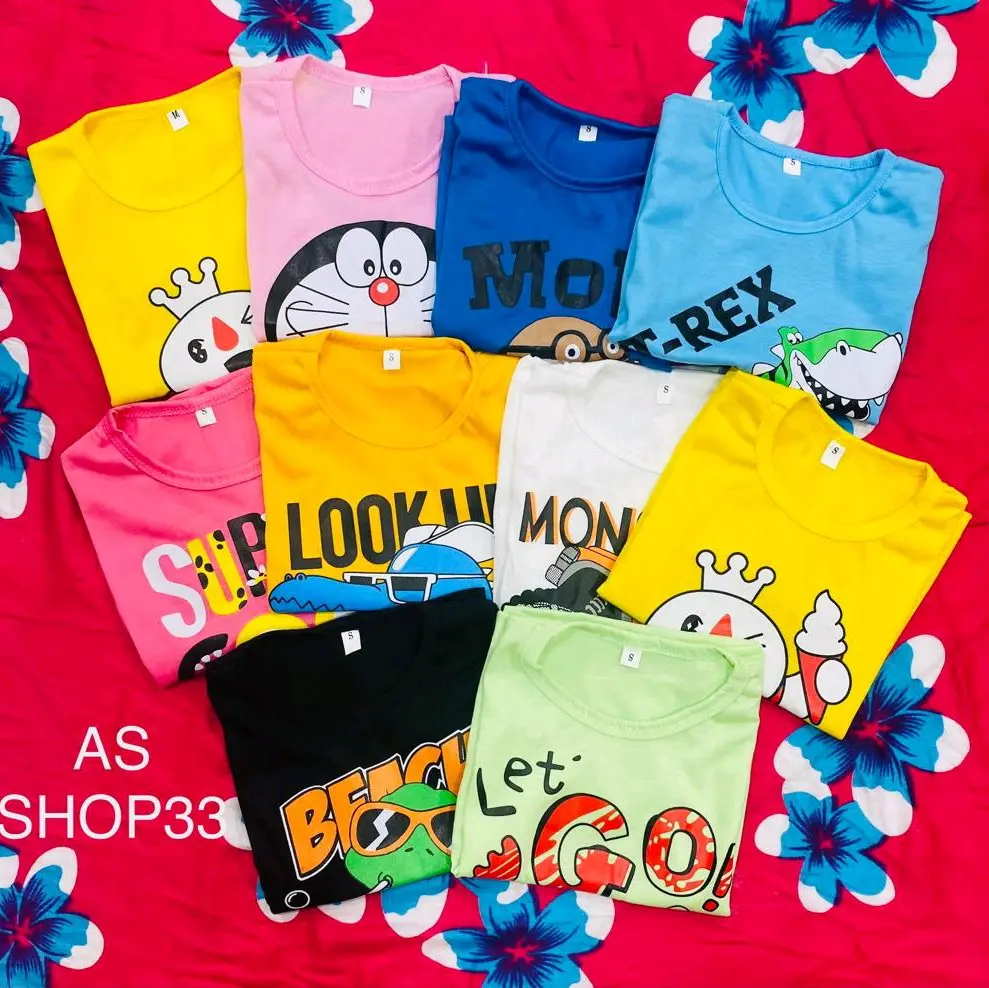 kaos anak-anak cewek cowok paket hemat 10 pcs