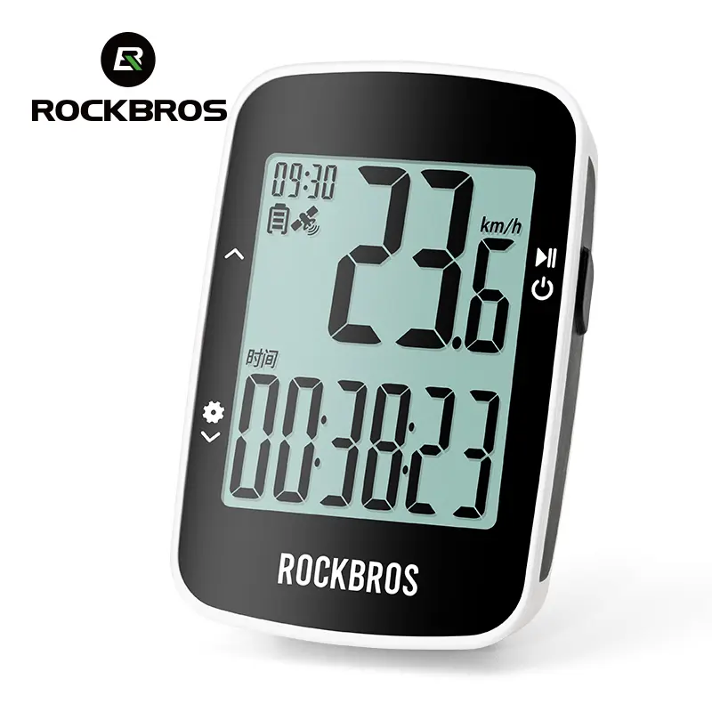 ROCKBROS Bicycle GPS Computer Wireless Digital Bicycle Speedometer IPX7 Waterproof Ultralight HD Backlight Screen Smart Computer