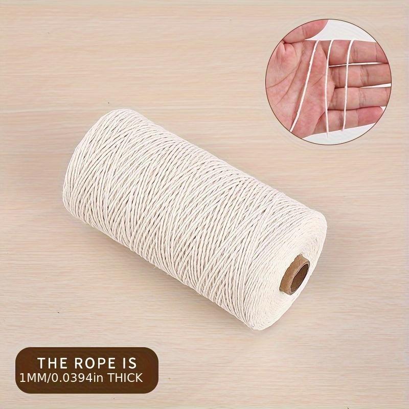 100m Handmade Braided Thread (1 Roll), Cylindrical Braided Thread, Handmade Braided Thread for DIY Craft, Sewing Supplies 1
