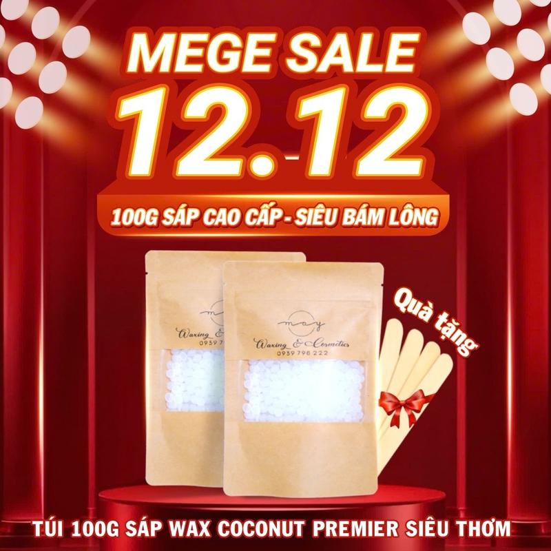 100gr sáp wax tặng que gỗ - thơm & siêu bám lông loại 1