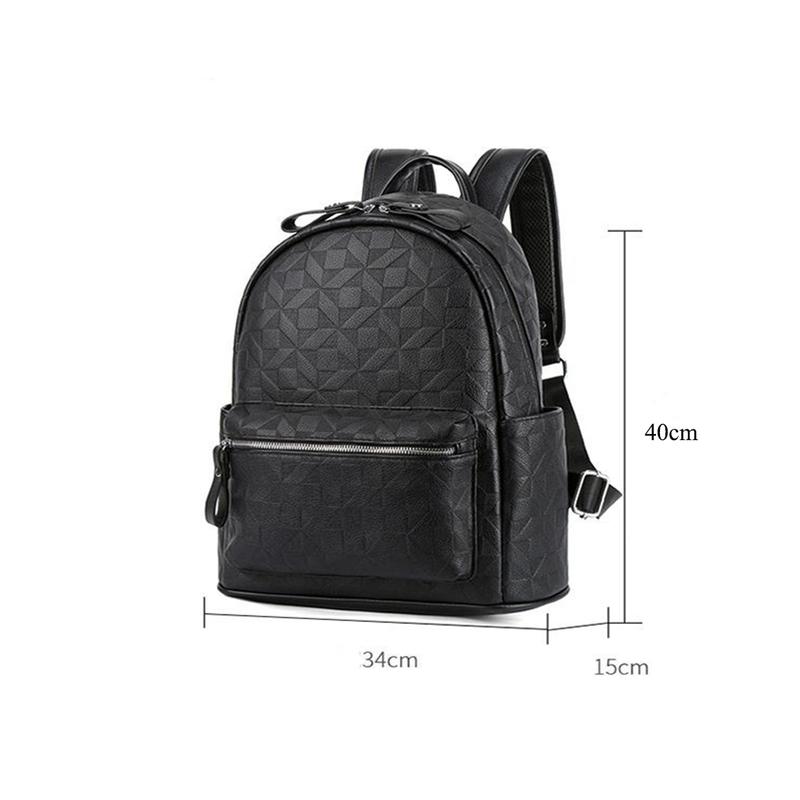 Ba lô Da Đeo Vai Size 40 Họa Tiết Da Đan Nhỏ 888 Chất Liệu Da PU Hàng Quảng Châu 5