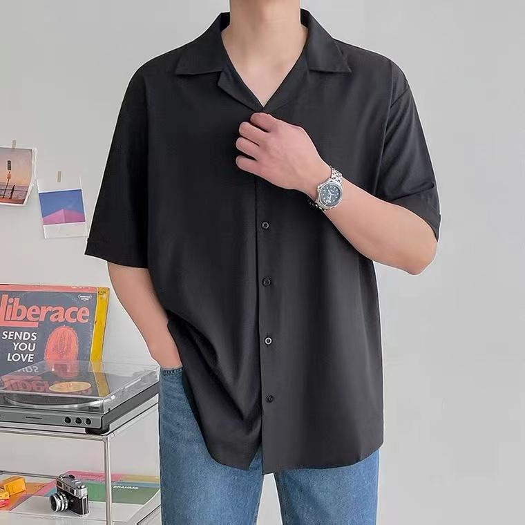 Product Introduction of Áo sơ mi ngắn tay cổ vest phong cách hàn quốc trẻ trung sominam  dep aotrang nam đi làm văn phòng thường 1