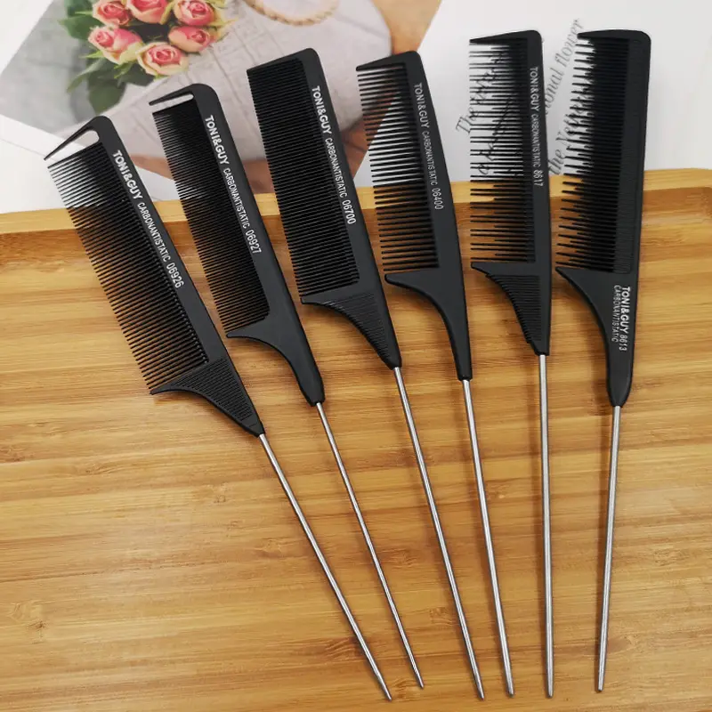 Hair Dyeing Plastic Double Head Comb Big Tooth Comb Tip Tail Comb Anti-static Grate Hair Comb Haircare Heatless