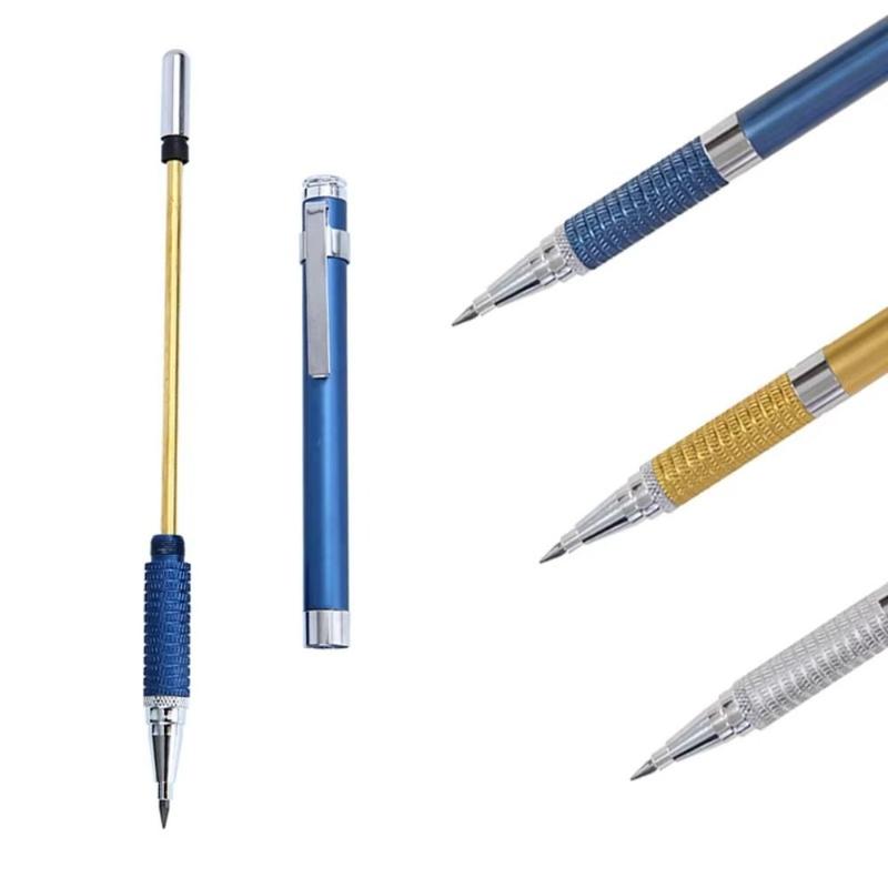 Bút chì Cơ kim loại, thiết kế đơn giản, trọng lực thấp, 2,0MM, bút chì đẩy, bút chì di chuyển, thích hợp cho đồ dùng văn phòng và trường học 0