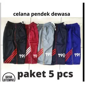 Paket 5pcs Celana 50 Ribuan Celana Pendek Sport Pria Wanita Dewasa Uniseks Kolor Olahraga