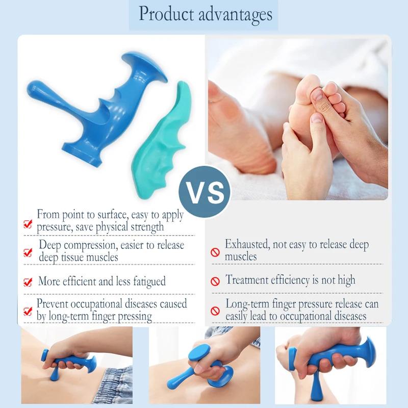 Máy Massage Hình Chữ T, Dụng Cụ Massage Trị Liệu Chức Năng Sâu Thủ Công, Áp Lực Ngón Tay Cái, Điểm Kích Hoạt, Dành Cho Cơ Thể Đầy Đủ, Dán Thư Giãn Cơ Bắp, Để Thư Giãn Ngón Tay Cái 3