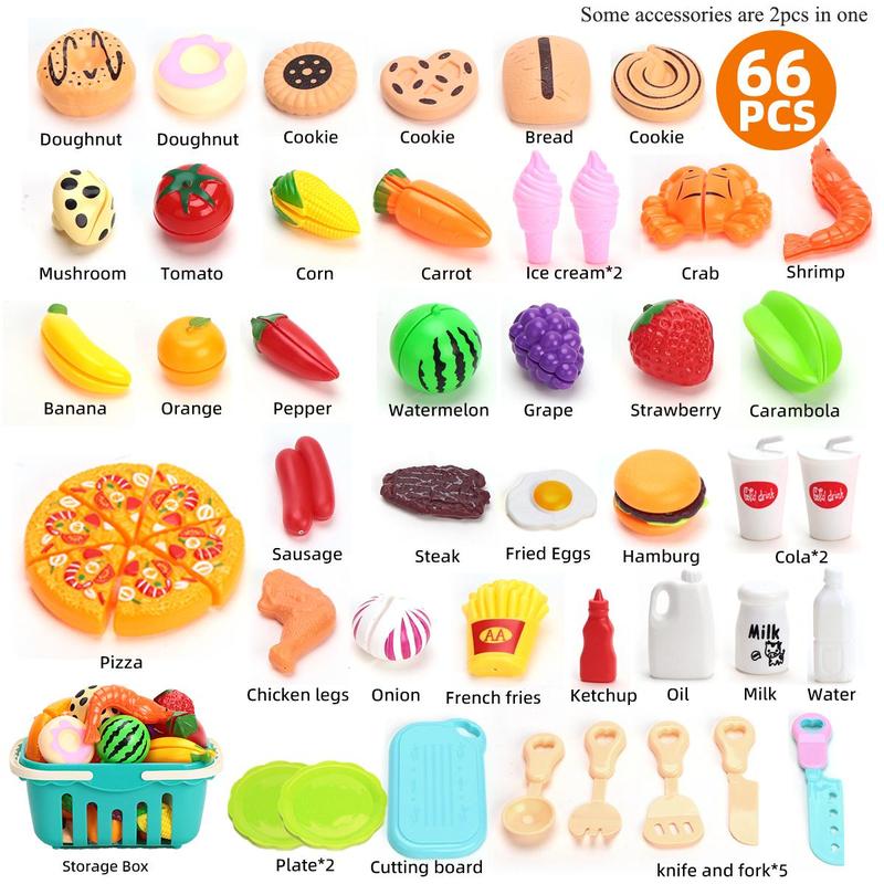 Random Color Simulated Food Toy, Pretend Play Food Toy, Kitchen Accessories, Fine Motor Skills Toy, Preschool Accessories, Kids Toys 7