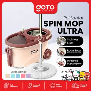 Goto [COD] Ophelia Spin Mop Ultra Alat Pel Pelan Set Putar Pembersih Lantai