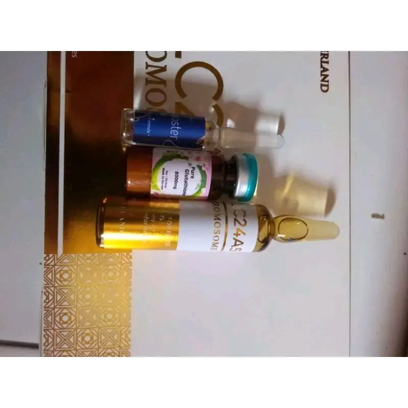 SLC24A5 GOLD 20mli+pure_biru+whitening_booster Wajah Essence Pencerah Hitam Perawatan 2