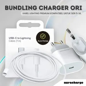 AuraCharge - Adaptor Fast Charge Lighting ip 5/5s/6/6s/7/8/SE/X/XR/XS/XS Max/11/12/13/14 Ori