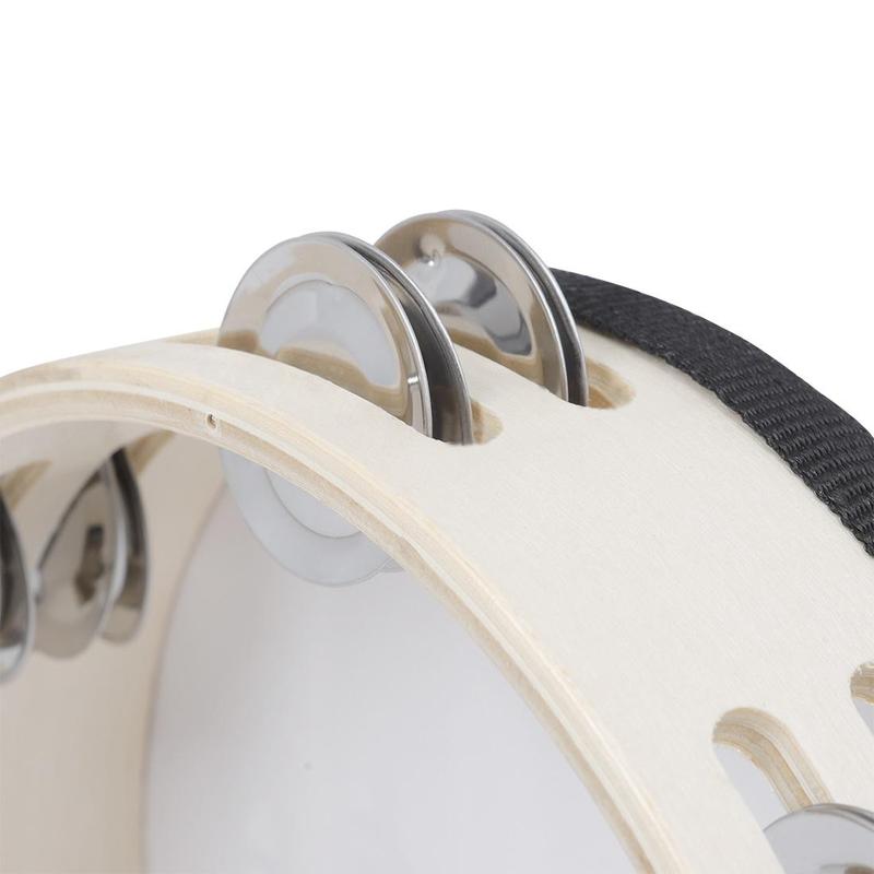 Product Introduction of Hand Percussion Instrument, Handheld Double Row Tambourine Drum, Musical Instrument for Kids & Adults, Percussion Instrument for Home & Studio 7