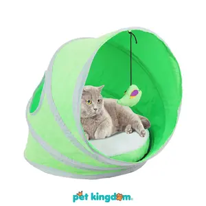 Pet Kingdom Pawise 38x38x43 cm Tenda Kucing Pop Up Rumah Kucing Tempat Tidur Kucing Alas Tidur Kucing Mainan Kucing