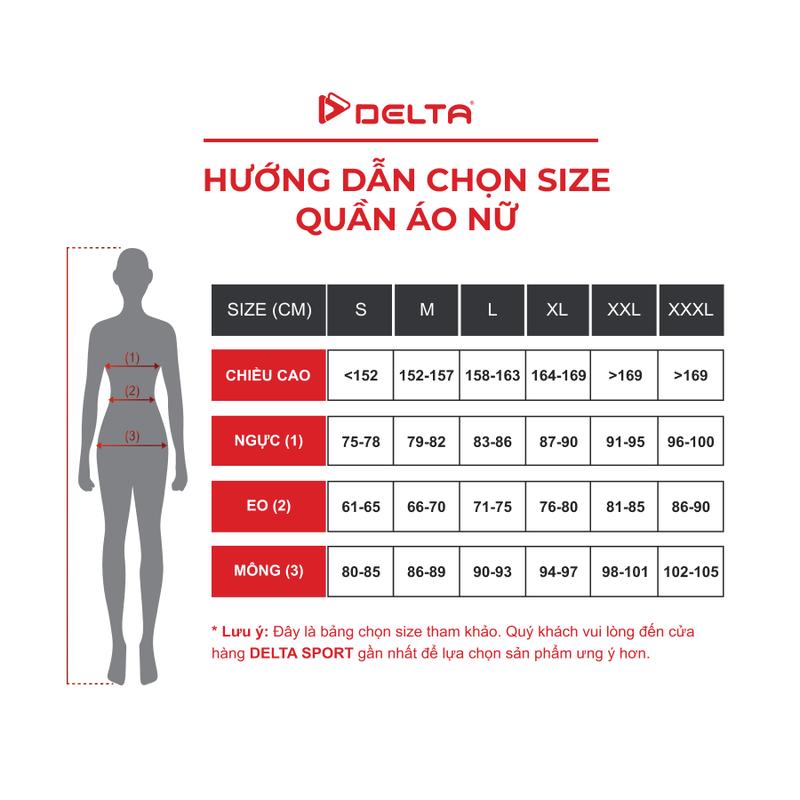 DELTA Áo Polo Thể Thao Nữ Pickleball Tennis Cầu lông Cổ Khóa Kéo Vải Co Giãn Thoáng Khí PO056W1 8