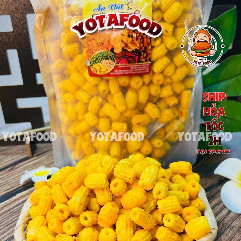  1Kg Nui Sấy Giòn Tẩm Gia Vị   Giòn cay - đậm vị   | Đồ ăn vặt Yotafood 