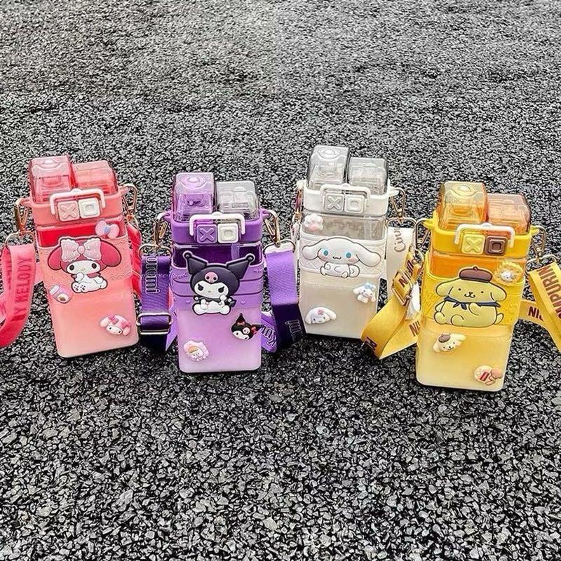 Bình Nước Đôi 520ML Hoạt Hình Disney Nhiều Mẫu Dễ Thương 5