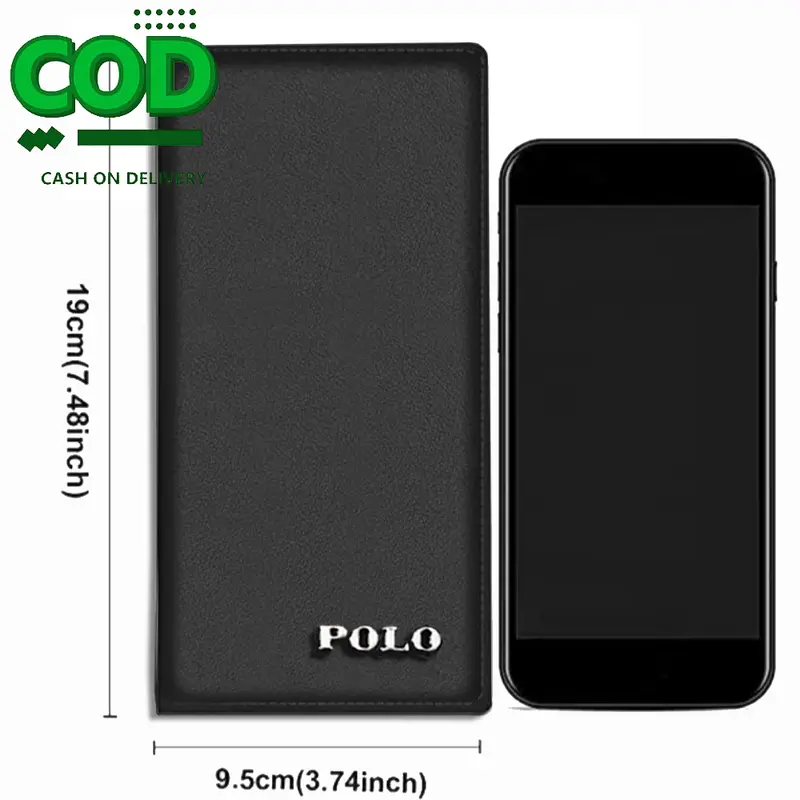 8.8 BIG SALE!! BELI 1 DOMPET PANJANG KULIT + GRATIS 1 DOMPET PENDEK KULIT Dompet Panjang Kulit Fashion Pria Dompet Pria Keren Dompet Hitam Kulit Dompet Pria Mewah Dompet Cowok  Dompet Kulit + Box 2