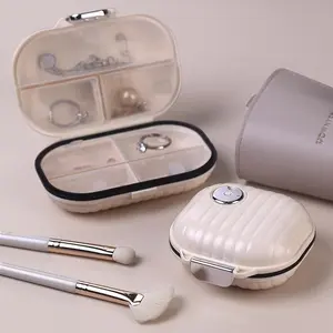 Kotak Tempat Obat Portable Pill Box Travel / Kotak Obat Mini Segel 7 Hari Sekat