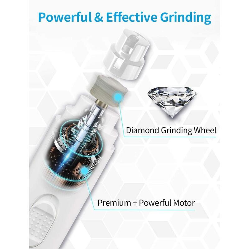 Product Introduction of Dog Cat Claw Grooming Grinder Trimmer Clipper Electric Nail File Tool 5