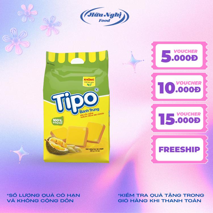 Bánh Tipo Trứng Nướng Sầu Riêng 220g Hữu Nghị