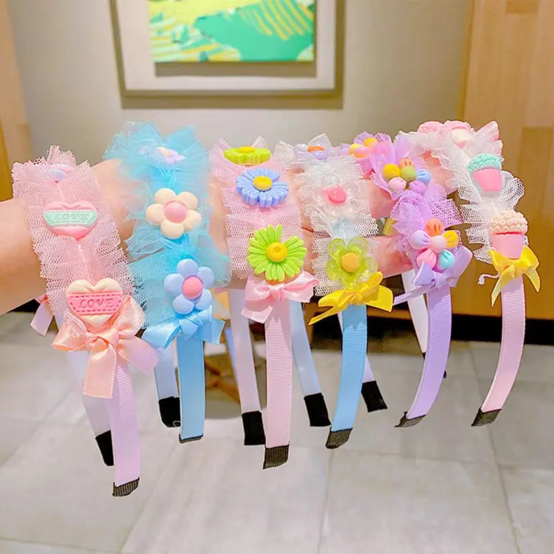 Bando Anak Korea Motif Desain Karakter Lucu Hairband 3