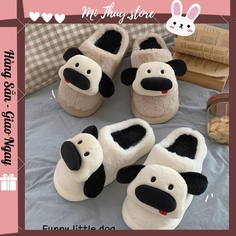   Chọn tăng 1 size  Dép bông xxt chú chó nhỏ hài hước DÉP BÔNG FUNNY LITTLE DOG 