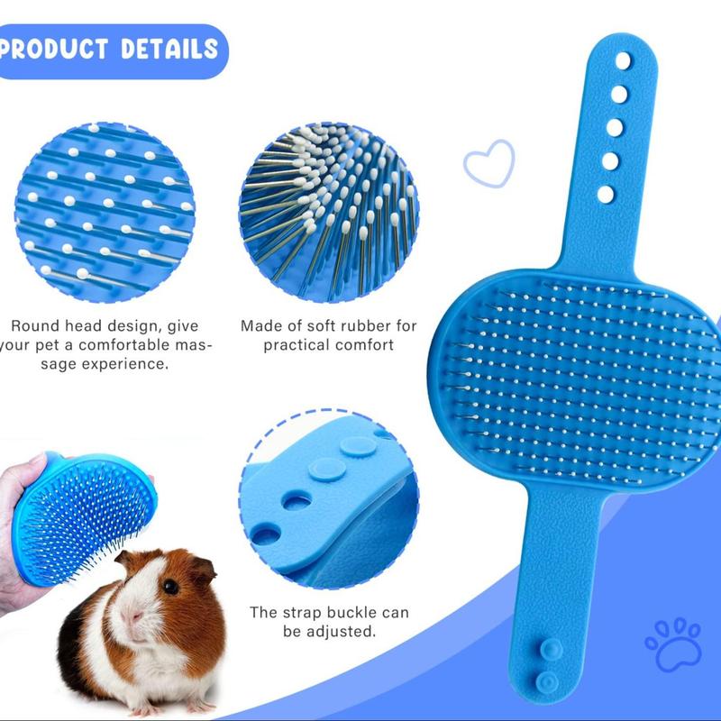 Product Introduction of Multi-use Pet Grooming Set, 6 Counts/set Pet Hair Removal Comb & Nail Clipper, Grooming Supplies for Rabbit Hamster 17