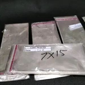 Plastik OPP Bening Ukuran 7cm x 15cm Isi 100 Pcs Lem Praktis Cocok Untuk Bungkus Uang Roti Undangan Dan Buket Uang