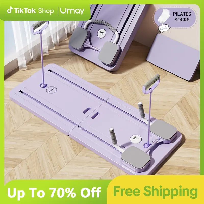 UMAY Multi-functional Ab Exercise Board, Home Pilates Reformer, Abs Workout Equipment for Abdominal & Core Strength Training, Exercise Board for Home Gym Fitness，Foldable, lightweight and efficient 0