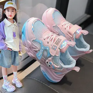 Sepatu Anak Model Kuromi Gradasi Model Kekinian Talin Velcro Bisa COD