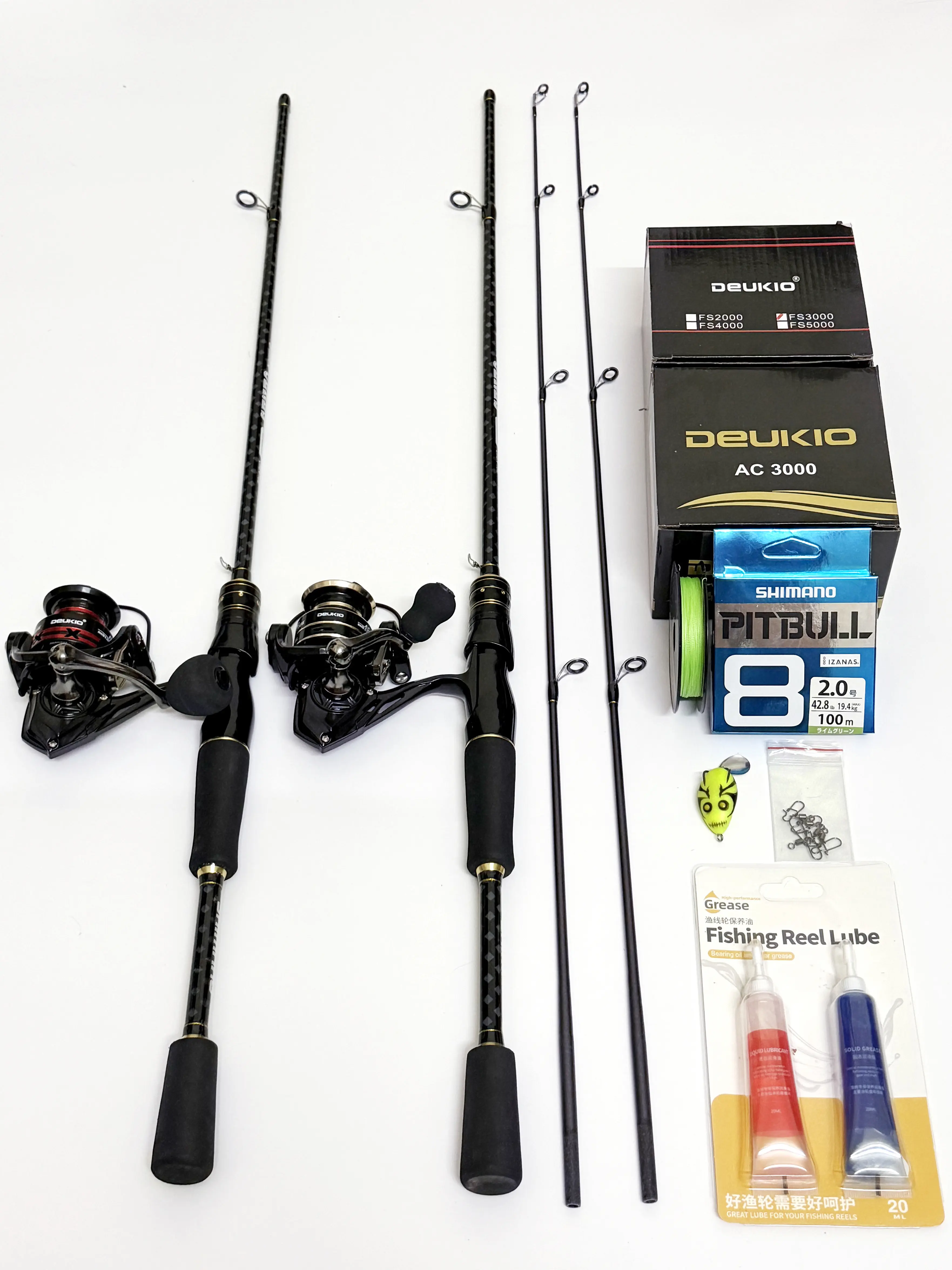 Bộ Cần Câu Lure Shimano Ceres Máy Đứng + Dầu Tra Máy + Dây PE 100m + Nhái Hơi + 5c Khóa Lure - Câu Cá Bắt Cá Đi Câu Fishing Câu Lure